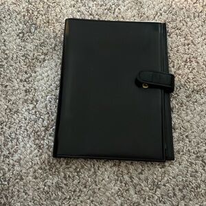 Black coach writing pad case